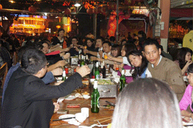 CYTech Company dine together